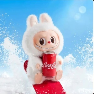 Jucarii plus copii Labubu Coca Cola Figurina The Monsters 20 cm - Img 4