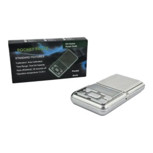 Mini cantar digital de buzunar pentru bijuterii, capacitate 500g, precizie 0.1g, argintiu - Img 4