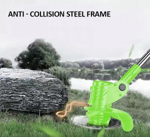 Motocoasa Cu 1 Acumulator Cilindric , 20.000 rotatii/min Fără fir Pentru Tuns Iarba - Img 5