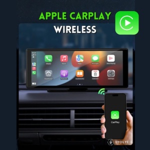 Navigatie Auto UNIVERSALA MARE 2 CAMERE, INCLUSE Display Touchscreen de 10.26 inch, compatibila cu Apple Carplay si Android Auto wireless, Oglindire ecran wireless, Camera trafic frontala + Camera marsarier inclusa, Aplicatie Wi-Fi, Bluetooth Audio, negru - Img 3