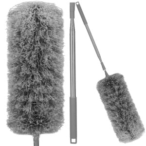 Pamatuf , Pentru Pentru Curatat Praful, Maner Extensibil Pana la 250 cm, Usor de Folosit/Curatat ,GRI