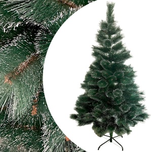 Pin Artificial Verde Lucios, 240cm, Varfuri Ninse, Brad Artificial Nins, Aspect Real