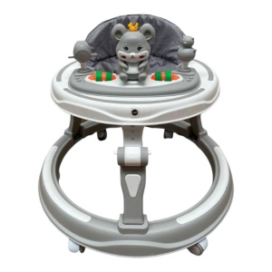 Premergator P9, GRI, Reglabil Pe Inaltime, Cu Jucarii Soricel - Img 1