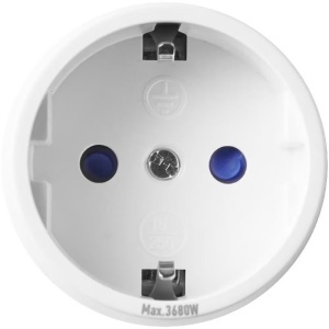 Priza conectare prin telecomanda GOODHOME, 3680W, 16A, IP20 25 m, ABS, alb - Img 3