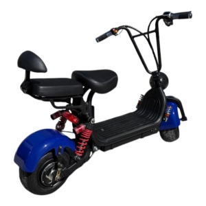 Scuter mini electric 1000W 48V viteza 25 km/h albastru, FARA PERMIS - Img 6
