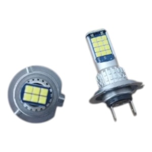 Set 2 Bec Led H7 3030 SMD 90W 8500LM/set cu 2 moduri de lumina (rece si calda) 30 LED - Img 6