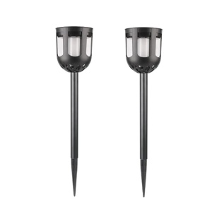 Set 2 lampi solare de gradina negre model deosebit