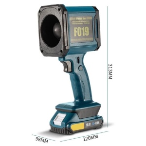Suflanta Portabila cu Aer Turbo Jet, Putere 1000W, Acumulator 18V, Debit Reglabil, Viteza Aerului 45 m/s - Img 2