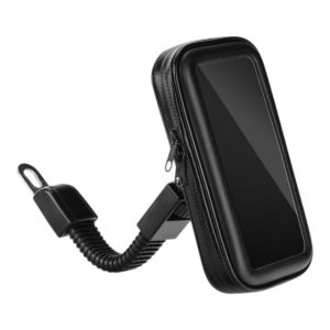 Suport Telefon Motocicleta / Scuter Universal Rezistent la Apa 5.5 - 6.3" (Negru)