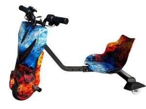 Tricicleta electrica pentru drifturi 360, motor 250 W, 15 KM/H, 4400 mA, 36 V, Ice fire - Img 2