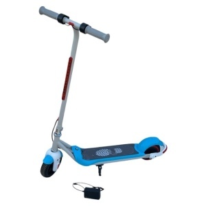 Trotineta electrica alb/albastru