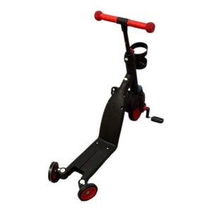 Trotinetă și bicicletă 3 în 1 pentru copii, Rosu , bicicletă de echilibru reglabilă pentru copii mici cu carcasă din plastic durabilă, pentru băieți și fete cu vârsta cuprinsă între 2 și 8 ani, 606TAN - Img 4