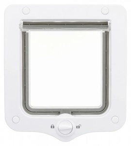 Usa batanta pentru pisici Trixie 2-Way, 20x22 cm, Alb - Img 3