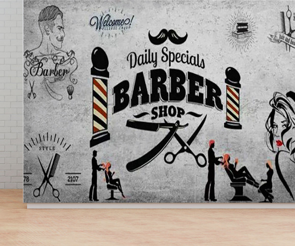 Fototapet Daily Specials Barbershop