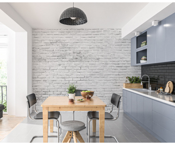 Fototapet White Brick