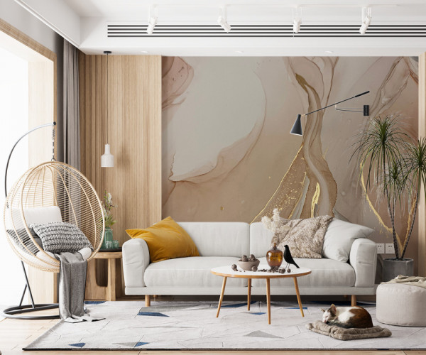 Fototapet Abstract Beige Art