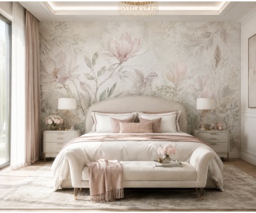 Fototapet Flori Magnolie Roz - Img 2