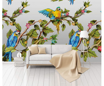 Fototapet Personalizat Papagalul din Padurea Tropicala