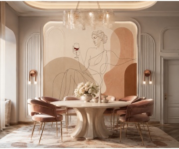 Fototapet Femeie cu Pahar de Vin – Muse of Wine - Img 2