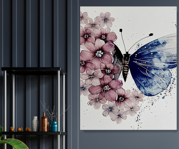 Tablou Canvas Ethereal Butterflies - Img 4