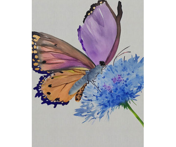 Tablou Canvas Kaleidoscope of Butterflies - Img 3