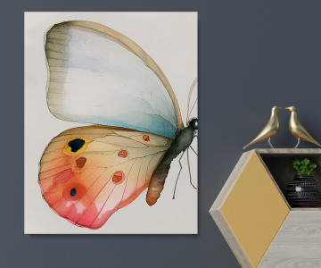Tablou Canvas Vibrant Butterfly Cascade - Img 5
