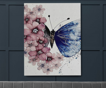 Tablou Canvas Ethereal Butterflies - Img 2