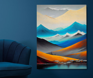 Tablou Canvas Luminous Cascade - Img 2