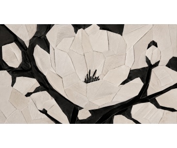Fototapet Magnolie Alb-Negru - Img 4