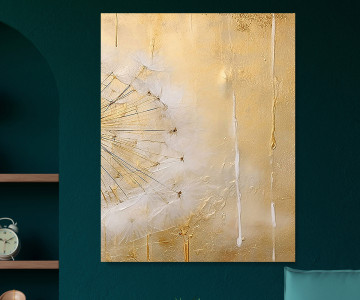 Tablou Canvas Ink and Gold - Img 2