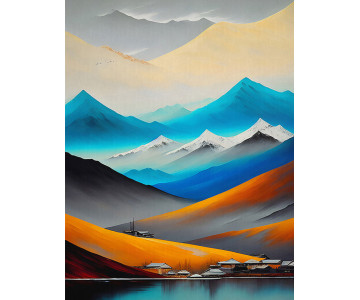 Tablou Canvas Luminous Cascade - Img 3