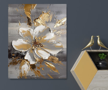 Tablou Canvas Shimmering Blossom - Img 3