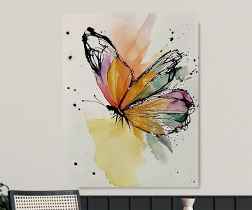 Tablou Canvas Serenade of Butterflies - Img 4