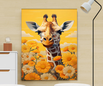 Tablou Canvas Girafa Vesela - Img 2