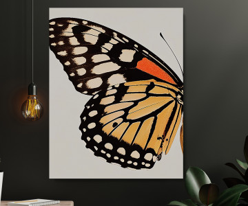 Tablou Canvas Tranquil Butterfly Bliss - Img 4