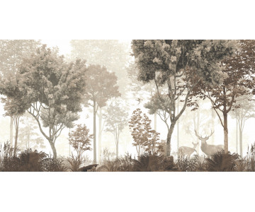 Fototapet Vintage Trees Padure - Img 4
