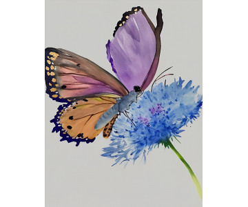 Tablou Canvas Kaleidoscope of Butterflies - Img 6
