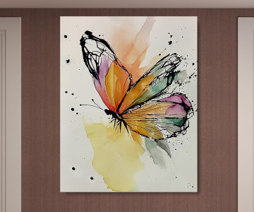 Tablou Canvas Serenade of Butterflies - Img 5