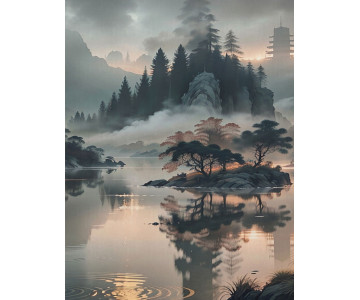 Tablou Canvas Serenade of Strokes - Img 3