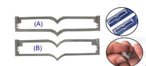 Titanium soldering bands - Wishbone