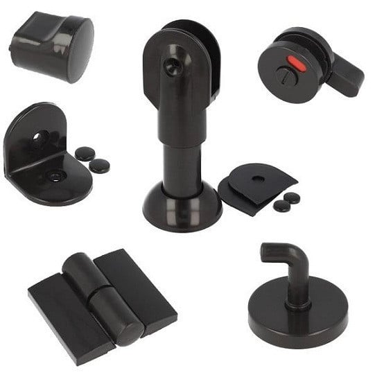 Accesorii si feronerie pentru cabine toaleta HPL Compact