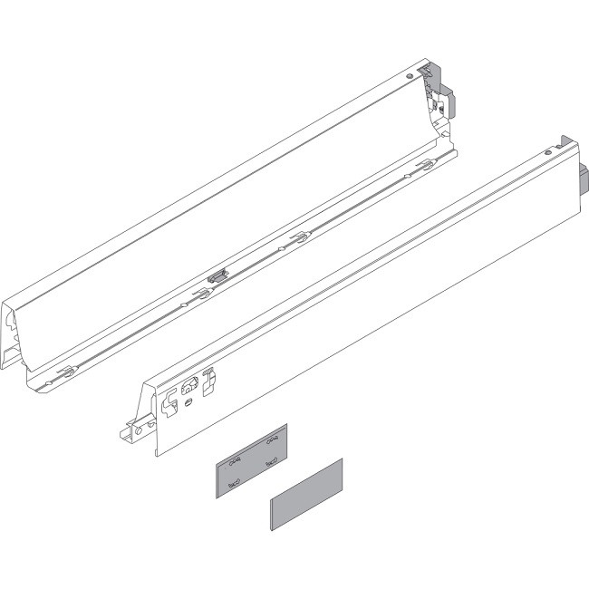 Tandembox ANTARO - Laterala K sertar 500mm alb sidefat 378K5002SA