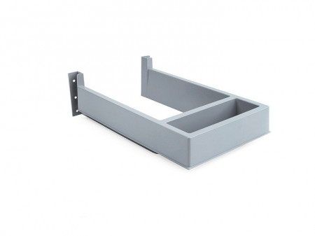 Element insertie pentru sertar chiuveta, cadru U, dreptunghiular 323x186, alb/gri