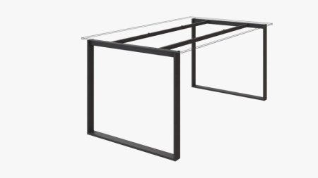 Structura birou HQ800 finisaj negru mat sistem Hide