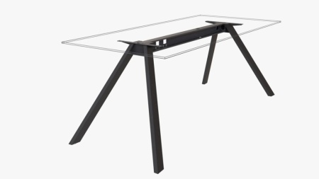 Structura masa sau birou MOST finisaj negru mat sistem Desk Bar