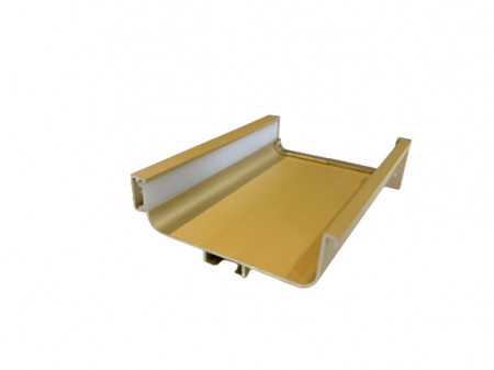 Profil Gola tip C cu canal pentru banda LED (75mm) + capac acoperire, finisaj Aluminiu/ Alb/ Negru/ Auriu mat 4m