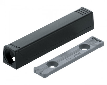 TIP-ON usi placuta adaptoare dreapta pt varianta lunga negru 956A1201 Blum