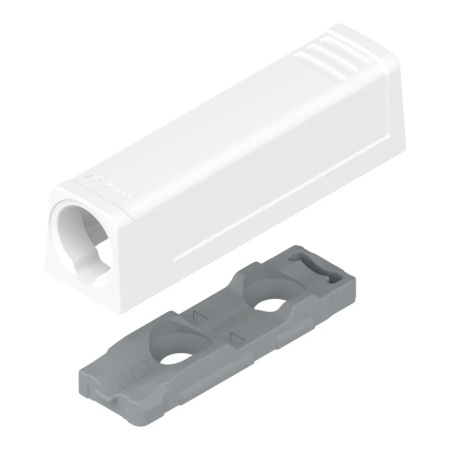 TIP-ON usi placuta adaptoare dreapta pt varianta scurta alb 956.1201 Blum