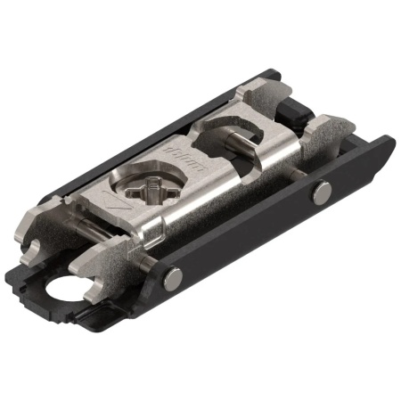 Placuta clip dreapta, 0mm, surub, excentric 175H3100 negru onix Blum