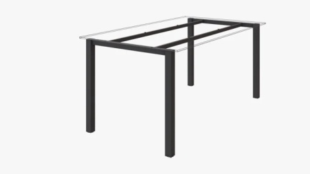 Structura masa sau birou HUBO 800 finisaj negru mat sistem Hide